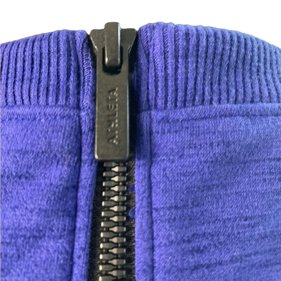 Athleta En Route Fit-and-Flare Ponte Knit Short Sleeve Dress Blue - Picture 5 of 11